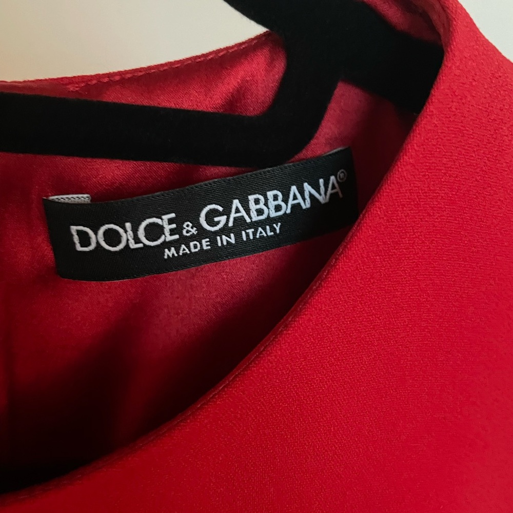 Dolce & Gabbana Red Sleeveless Sheath Dress - Picture 5 of 12